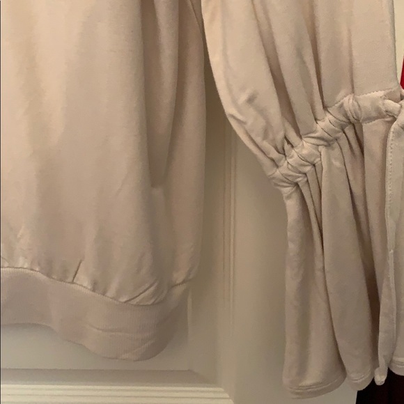 NEW Tan off-the-shoulder Express sweater - Picture 2 of 3